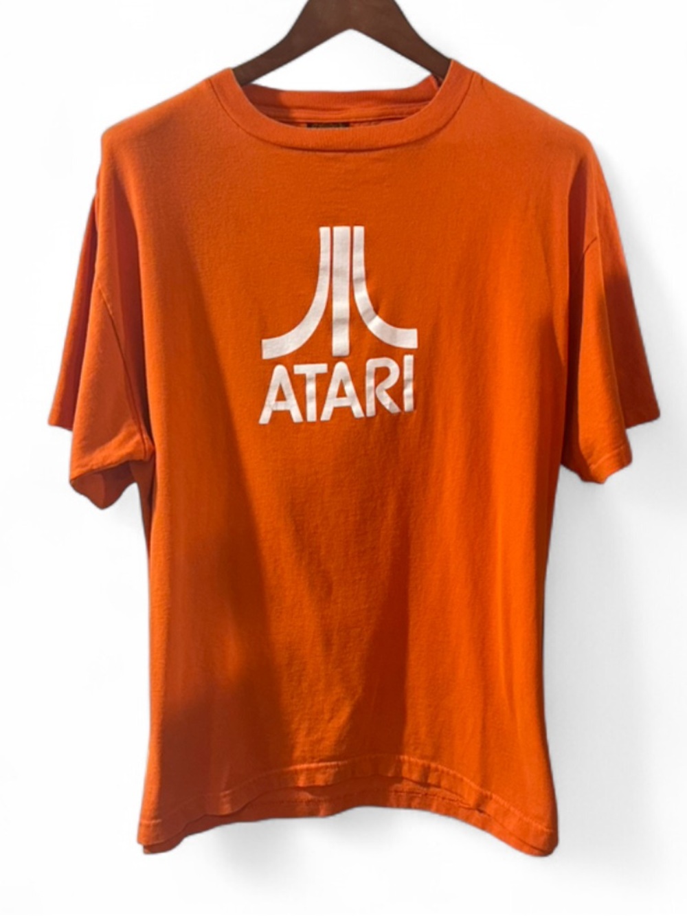 VTG Y2K Men’s Atari Orange Graphic T-Shirt Size XL